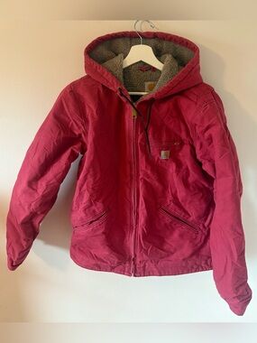 RARE Vintage Y2K CARHARTT SANDSTONE SHERPA-LINED SIERRA JACKET WOMEN’S M
